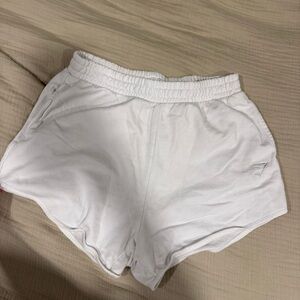 Gymshark White Women's Athletic sweat Shorts